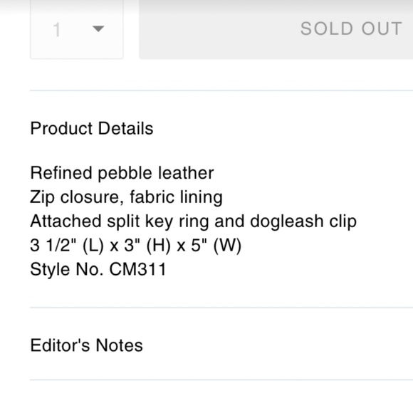 NWT Coach black heart pouch with rivets - Picture 7 of 7